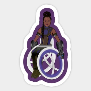 Rolling Shuri Sticker